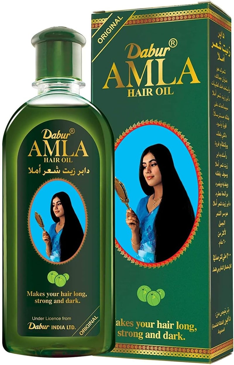 Dabur Amla Hair Oil 300ml | Natural Care | Enriched with Amla, Natural Oils & Vitamin C | For Long, Strong & Dark Hair - Image 1
